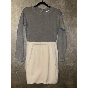 English Factory Academia Preppy Baddie Artsy Gray Open Back Suspender Dress